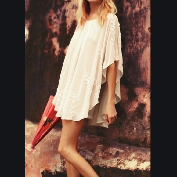 Free People Bead Embellished Cape Dress - Picture 4 of 15